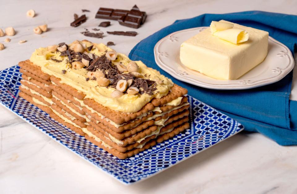 Gâteau au café avec crème au beurre d'Ardenne AOP