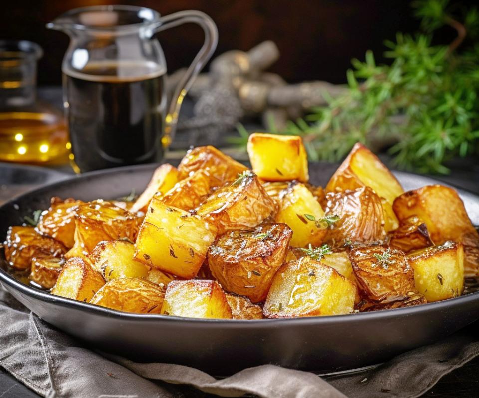 Pommes de terre rôties au sirop de Liège