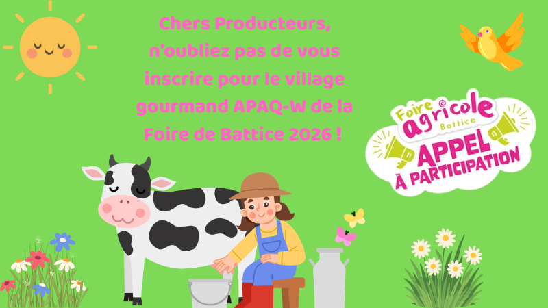 Foire agricole de Battice 2026 - Inscription
